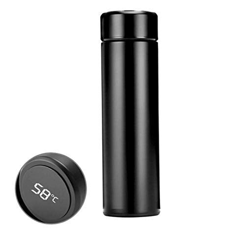 Temperature Display Indicator Insulated Stainless Steel Hot &amp; Cold Flask Bottle