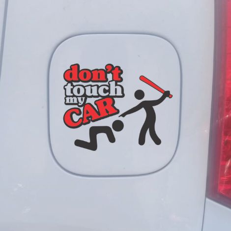 Dont Touch My Car Sticker (Black &amp; Red), Car decoration, Car Accessories, Stickers for Car