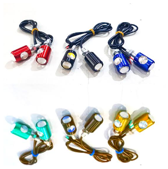 Mini LED Indicator Light In Metal and Use as a Number Plate Screw for Bike