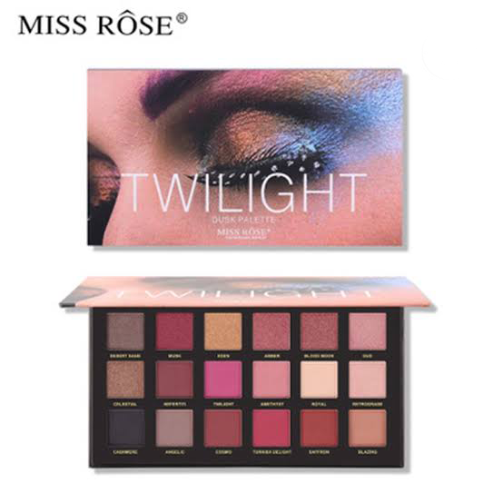 Miss Rose Twilight Dusk Palette Matte And Shimmer Eye Shadow