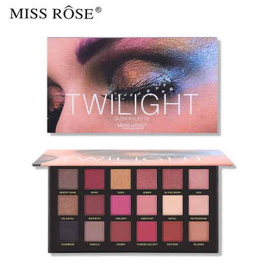 Miss Rose Twilight Dusk Palette Matte And Shimmer Eye Shadow