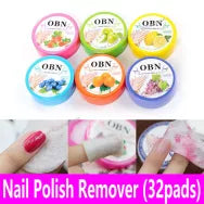 PACK OF 2 Nail Polish Remover - 32 Wipes OBN