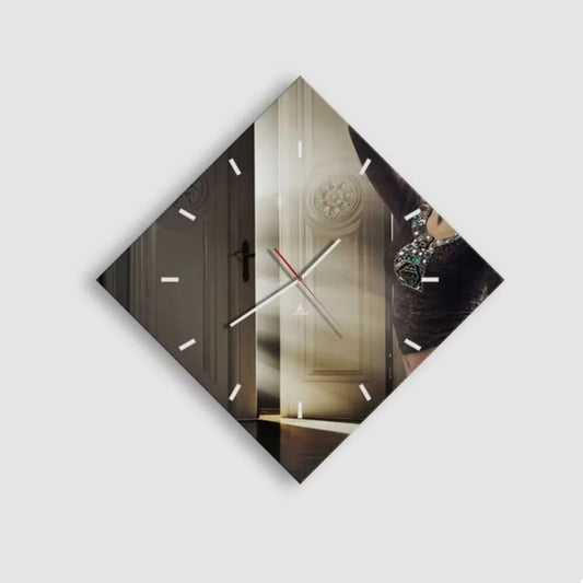 Mirror Clock ( Square Design)
