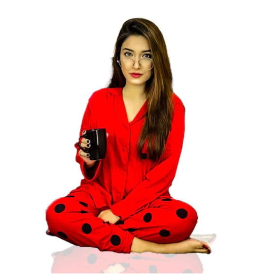 Red Button Style Nightwear