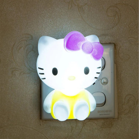 Hello Kitty Cartoon Night Lamp LED Night Light For Kid/Baby/Children Bedroom Bedside Lamp
