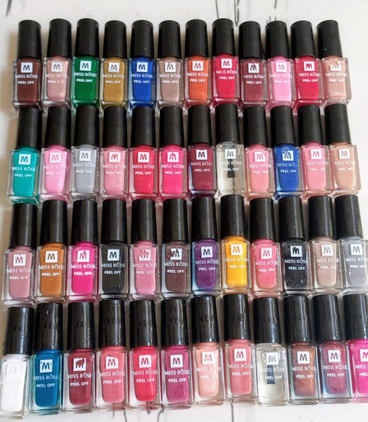 BUNDLE OF 24 - PEEL OFF NAIL PAINTS-POLISH (NEW)